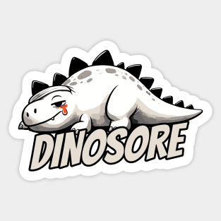 Dinosaur Dino-Sore Sore Sport Fitness Dino Sticker